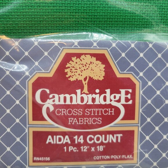 Aida 14 Count Lot of 7 Cross Stitch Fabric Cotton Asst Colors 12 x 18 Each - Picture 2 of 11